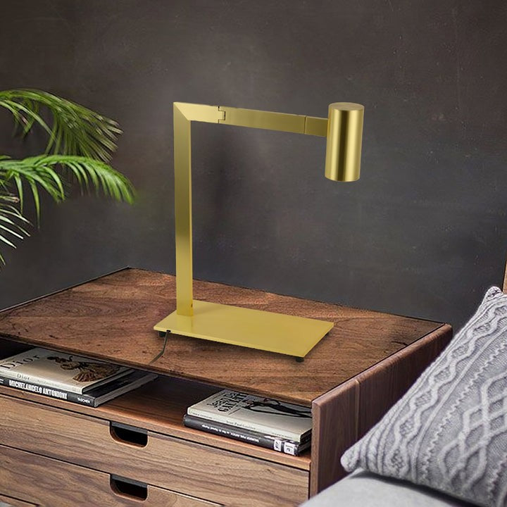 Industrial-Style Metal LED Table Lamp