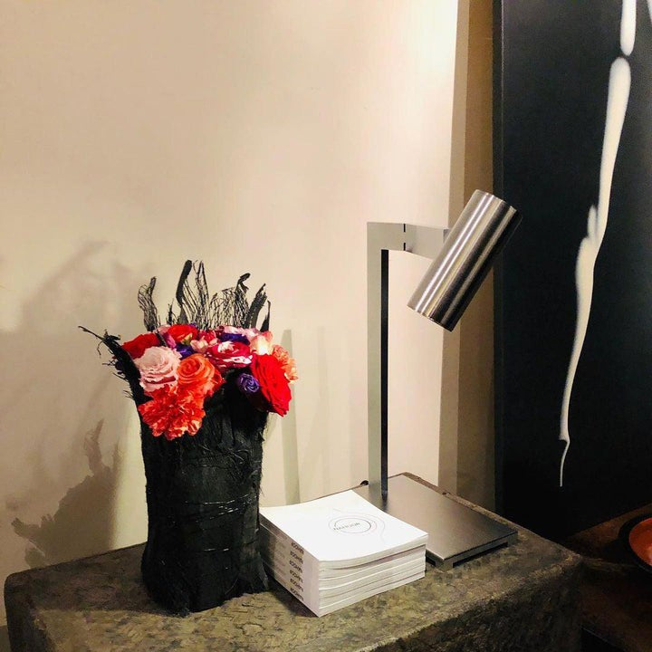 Industrial-Style Metal LED Table Lamp