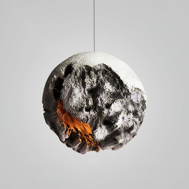 Irregular Planet Pendant Light – Modern Resin Ceiling Lamp