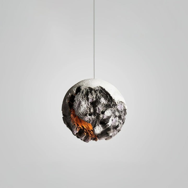 Irregular Planet Pendant Light – Modern Resin Ceiling Lamp