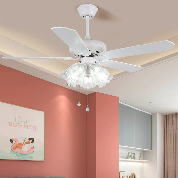 Kids Rainbow Ceiling Fan with Integrated LED Light
