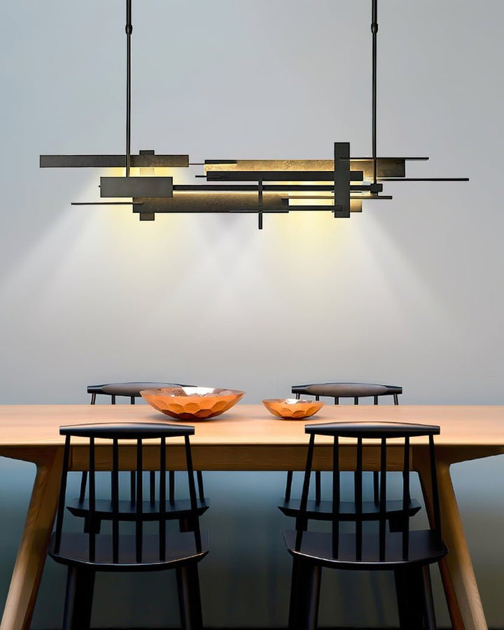 LED Abstract Planar Pendant Light