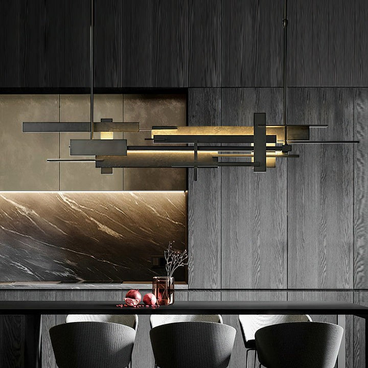 LED Abstract Planar Pendant Light
