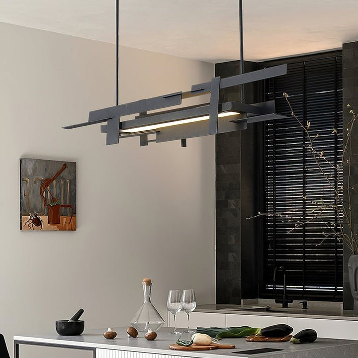 LED Abstract Planar Pendant Light