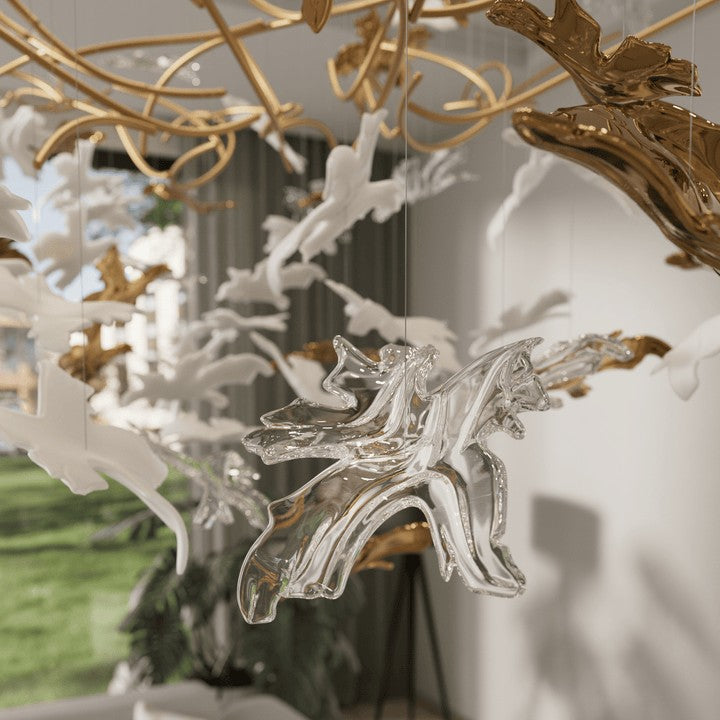 LED Crystal Vine Branch Chandelier