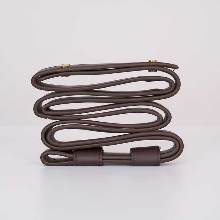 Linear Leather Suspended Pendant Light