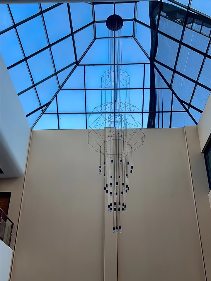 Linear LED Wireflow Chandelier