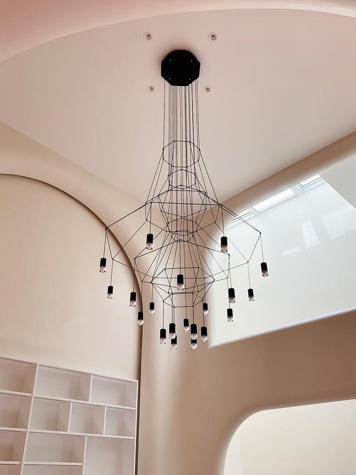 Linear LED Wireflow Chandelier