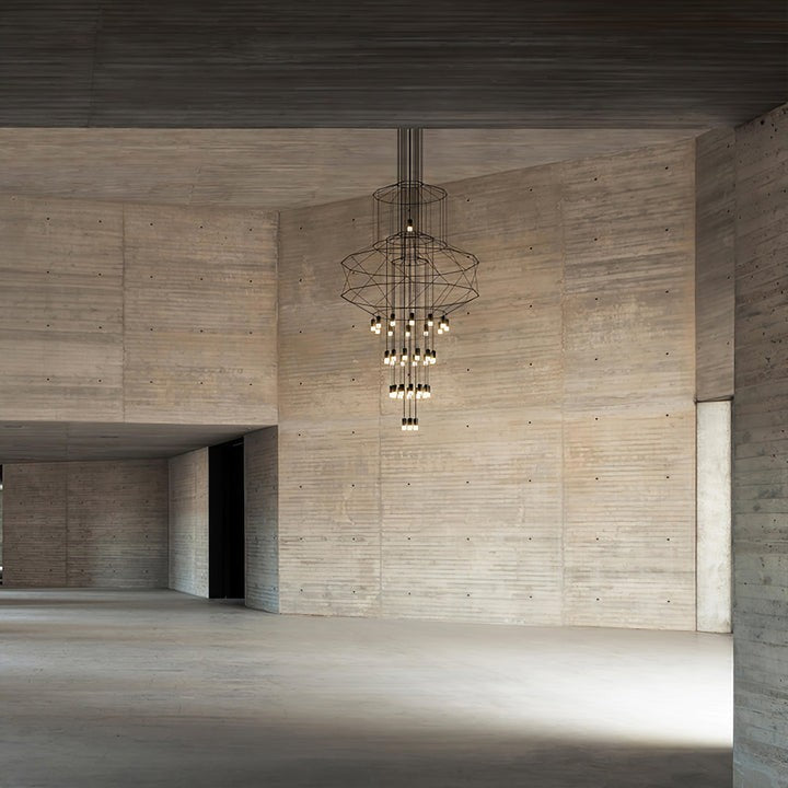 Linear LED Wireflow Chandelier