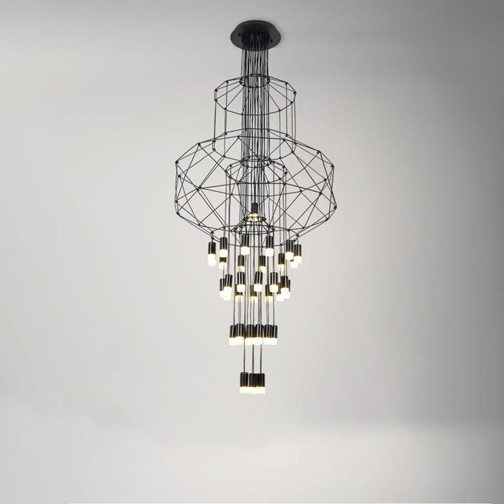 Linear LED Wireflow Chandelier