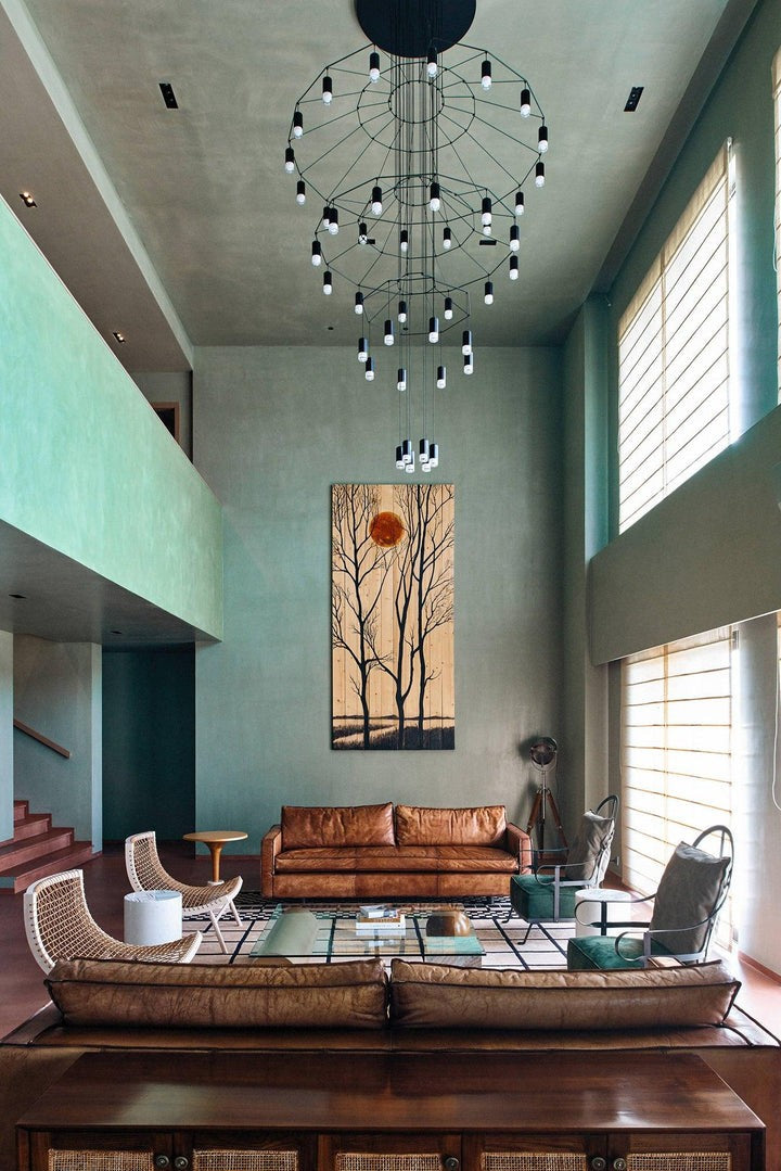 Linear LED Wireflow Chandelier