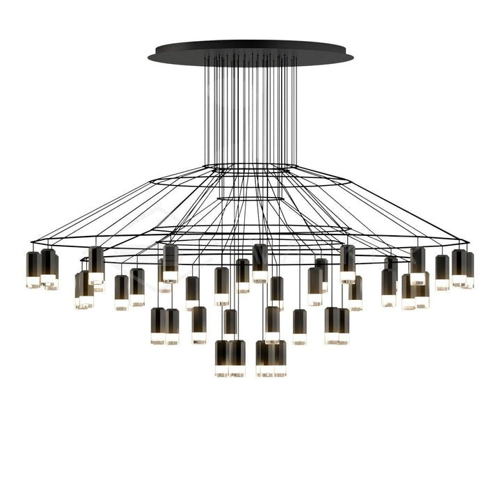 Linear LED Wireflow Chandelier