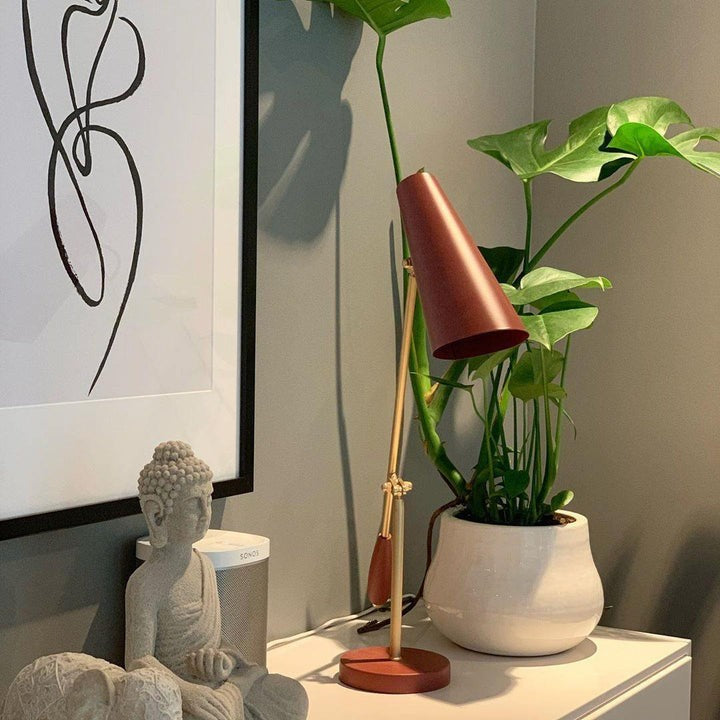 Mid-Century Birdy Steel Table Lamp