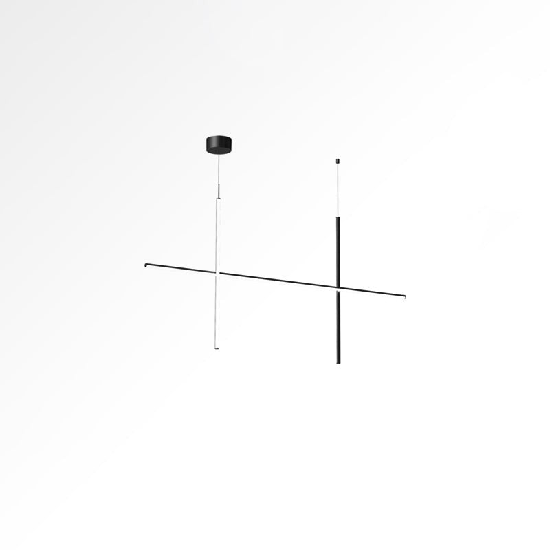Minimalist Linear Grid LED Chandelier