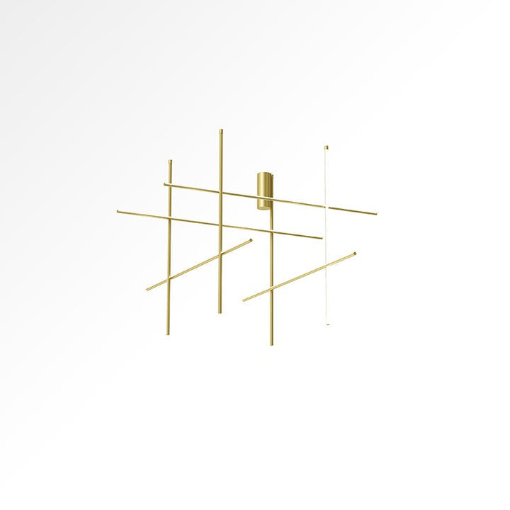 Minimalist Linear Grid LED Chandelier