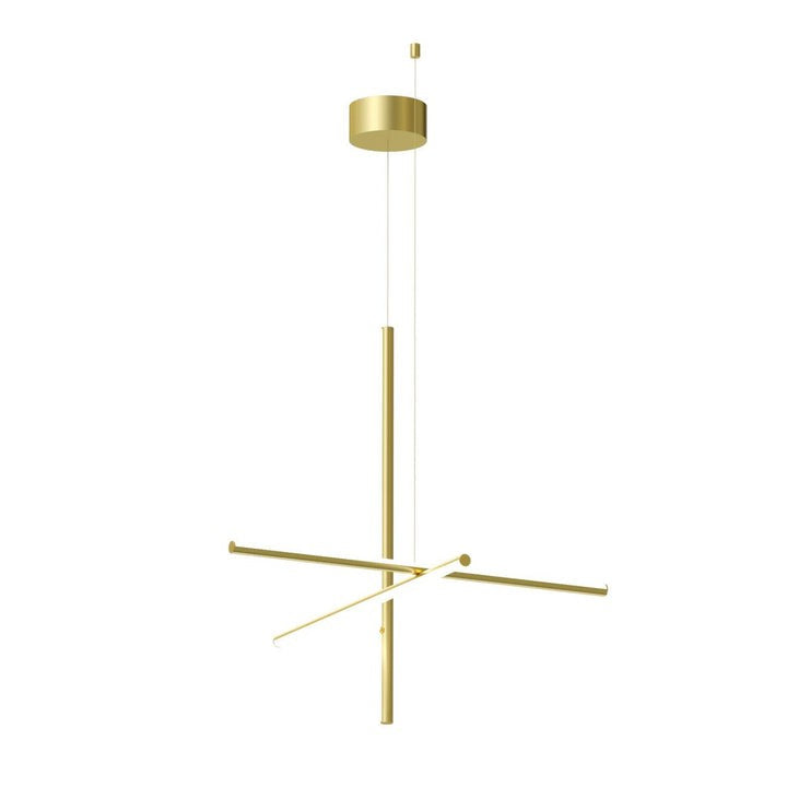 Minimalist Linear Grid LED Chandelier