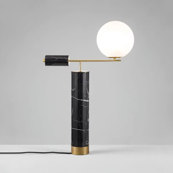 Minimalist Marble & Metal LED Table Lamp