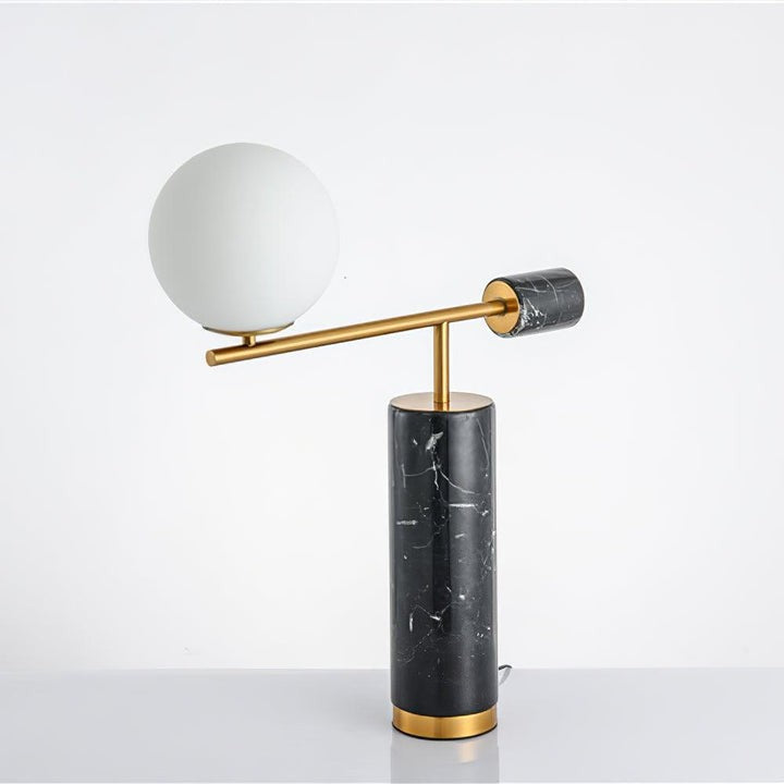 Minimalist Marble & Metal LED Table Lamp