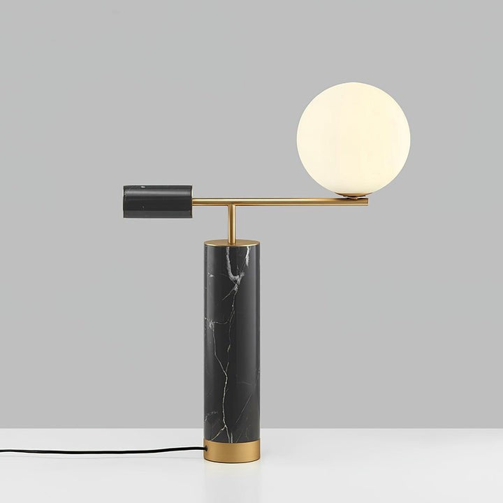 Minimalist Marble & Metal LED Table Lamp