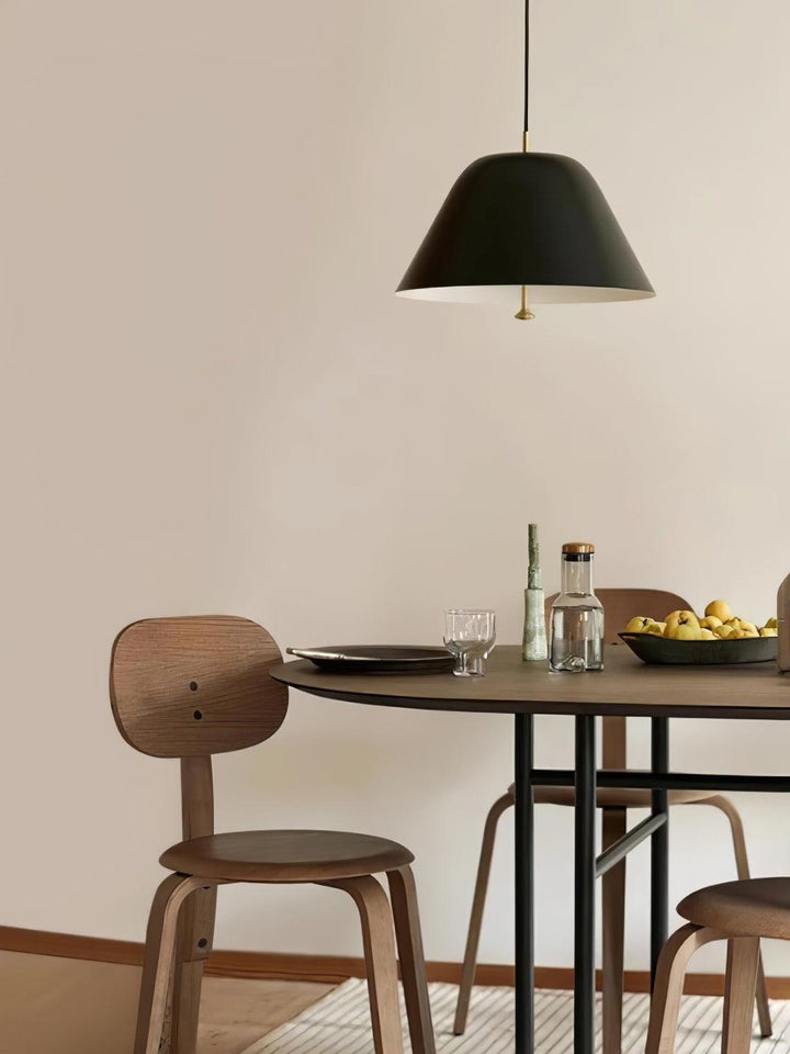 Minimalist Metal Pendant Light with Acrylic Diffuser