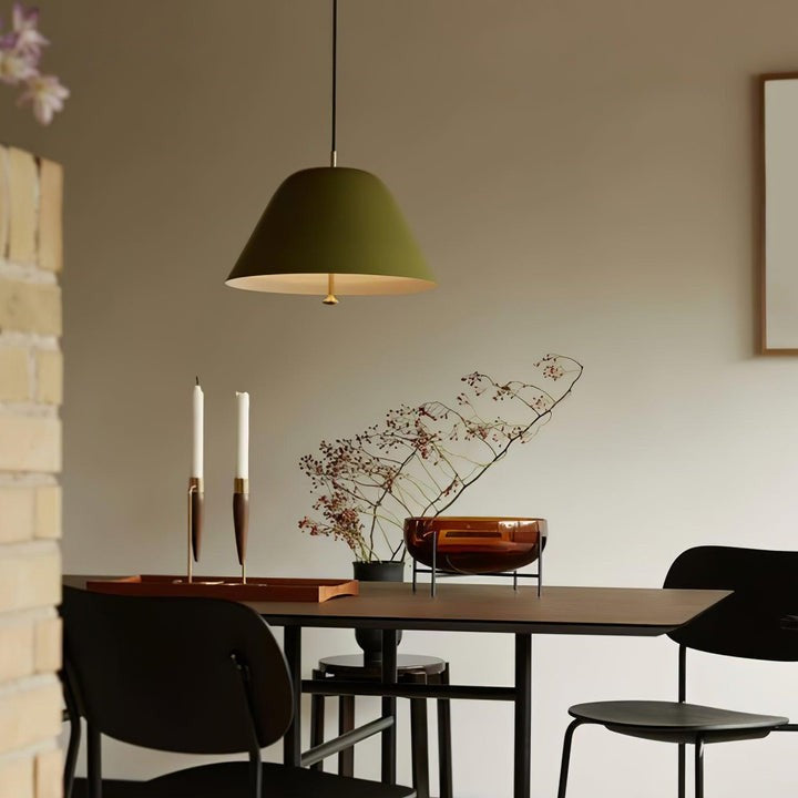 Minimalist Metal Pendant Light with Acrylic Diffuser