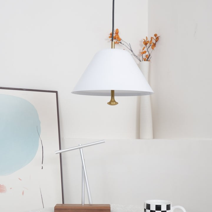 Minimalist Metal Pendant Light with Acrylic Diffuser