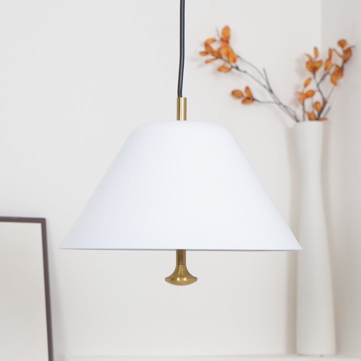 Minimalist Metal Pendant Light with Acrylic Diffuser