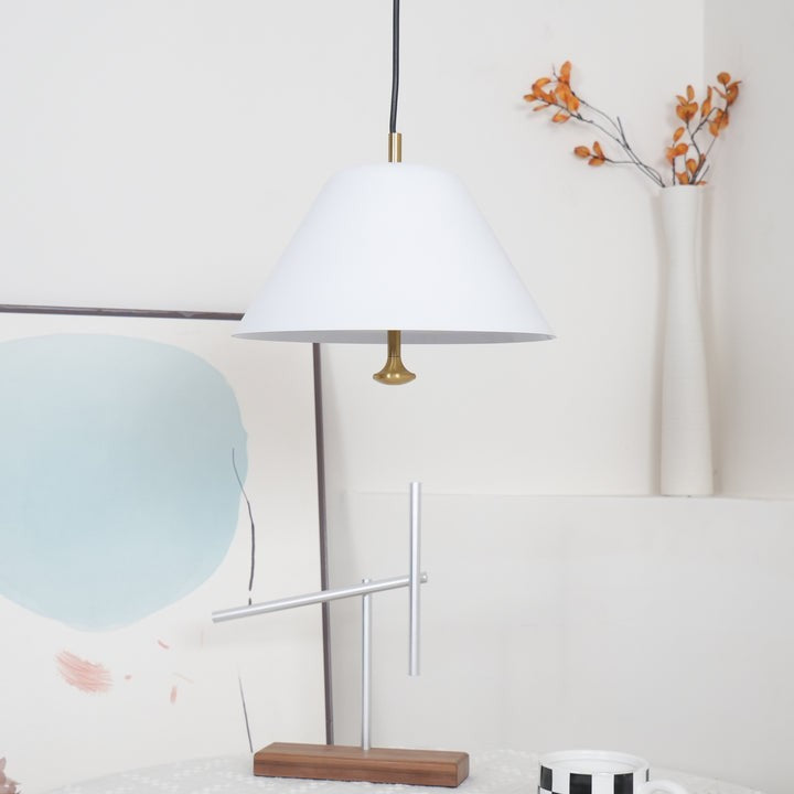 Minimalist Metal Pendant Light with Acrylic Diffuser