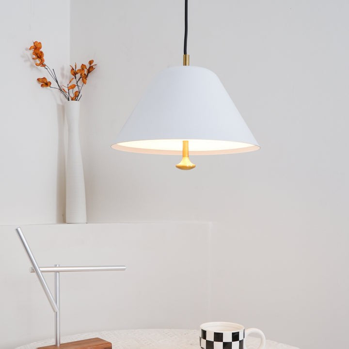 Minimalist Metal Pendant Light with Acrylic Diffuser
