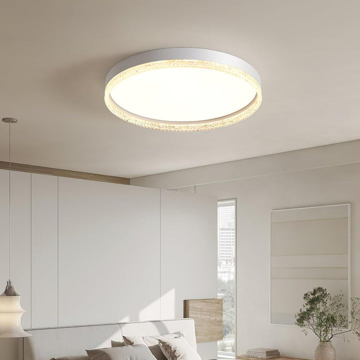 Modern Acrylic Edge LED Flush Ceiling Light