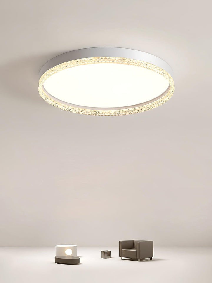 Modern Acrylic Edge LED Flush Ceiling Light