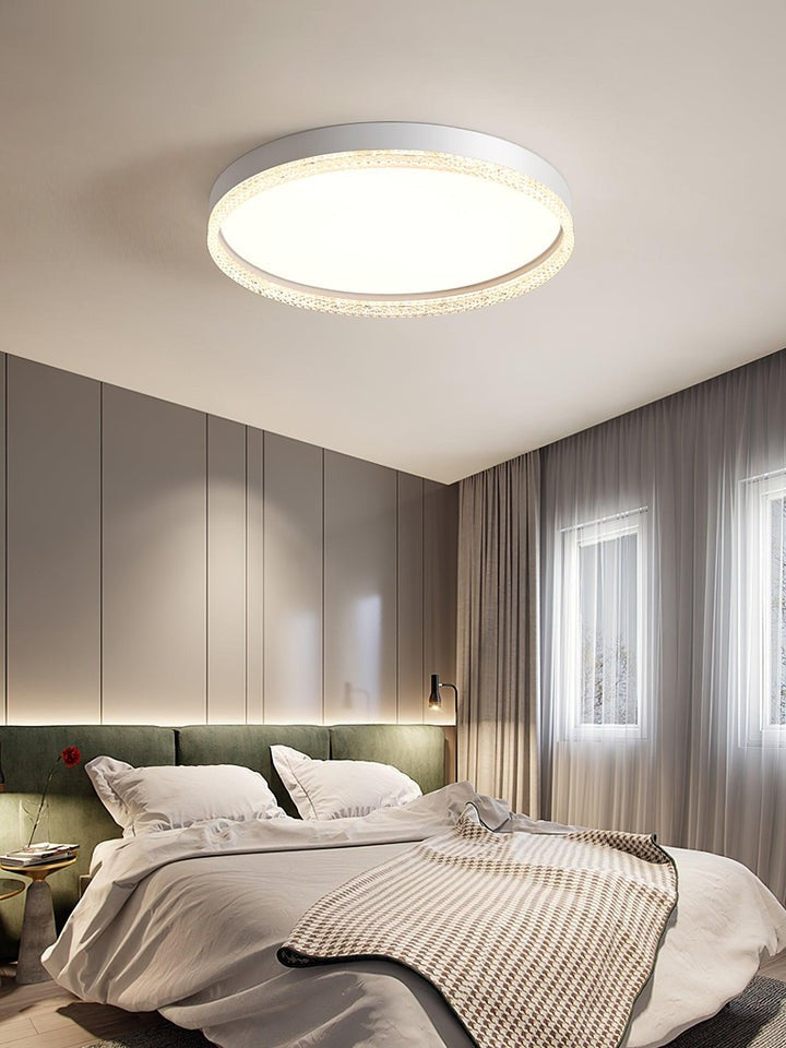 Modern Acrylic Edge LED Flush Ceiling Light