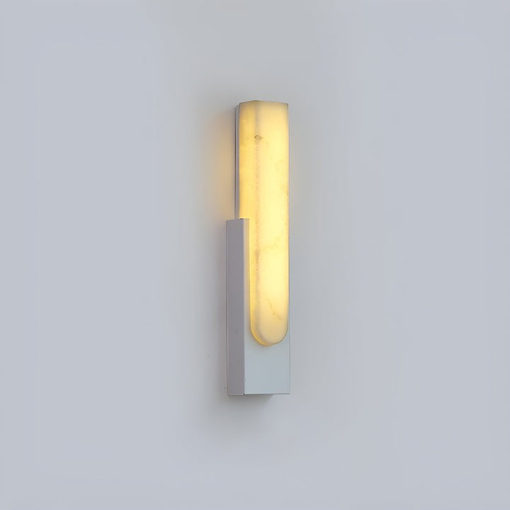 Modern Alabaster Wall Sconce with Integrated LED