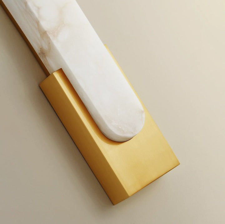 Modern Alabaster Wall Sconce with Integrated LED