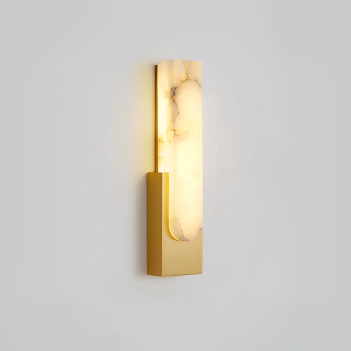 Modern Alabaster Wall Sconce with Integrated LED