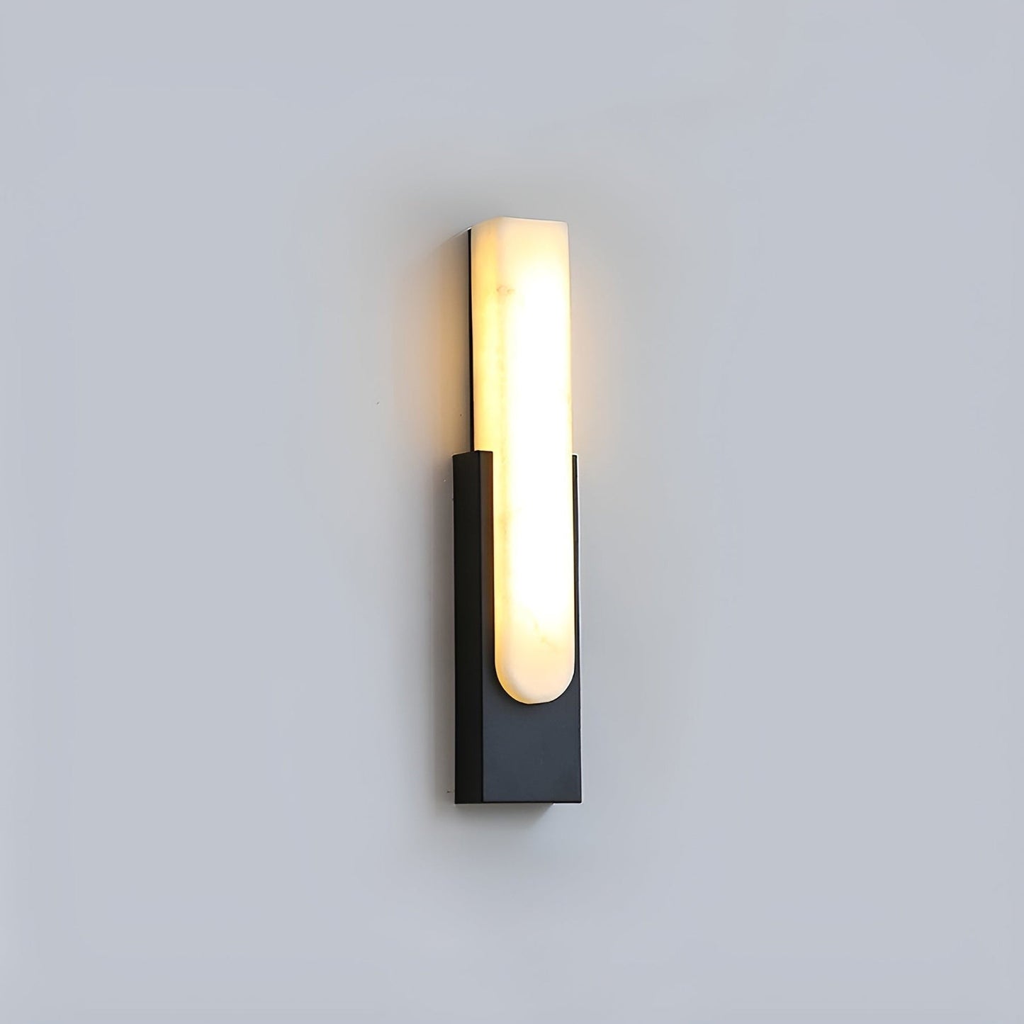 Modern Alabaster Wall Sconce with Integrated LED