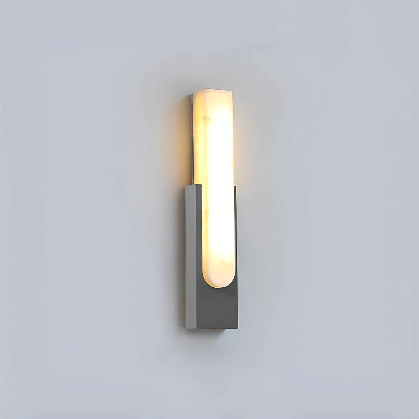 Modern Alabaster Wall Sconce with Integrated LED
