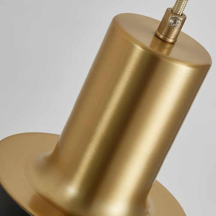 Modern Brass & Black Wall Sconce Lighting - Single Fixture