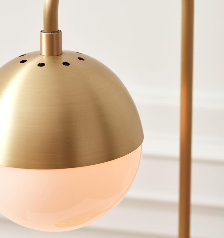 Modern Brass Globe Table Lamp