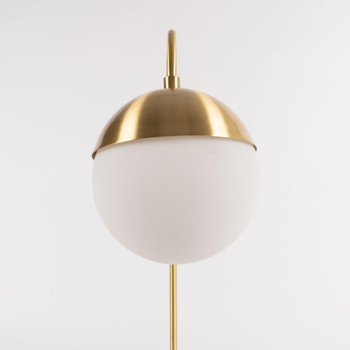 Modern Brass Globe Table Lamp