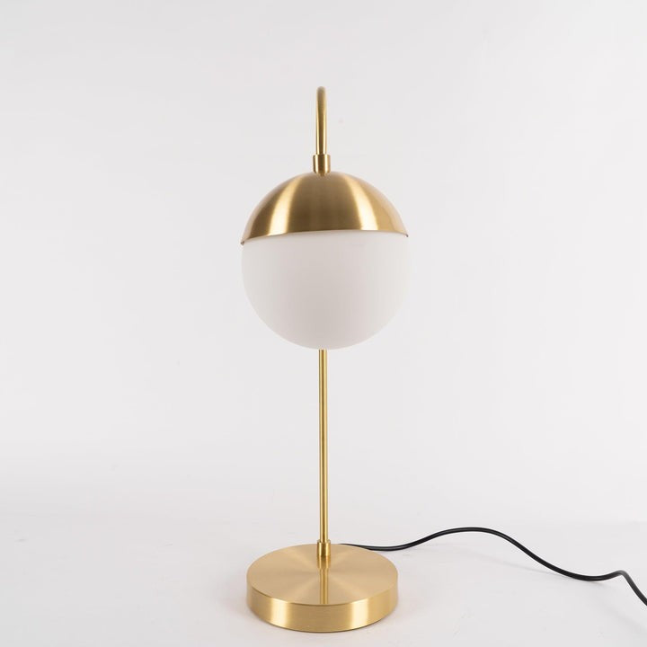 Modern Brass Globe Table Lamp