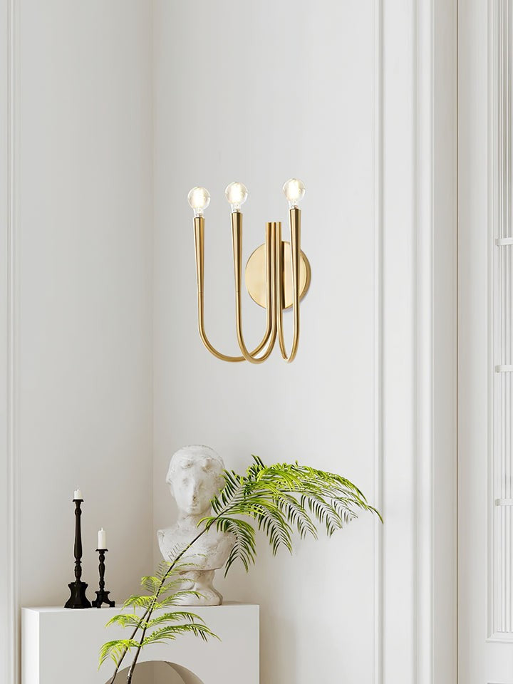 Modern Curved Arm LED Wall Sconce