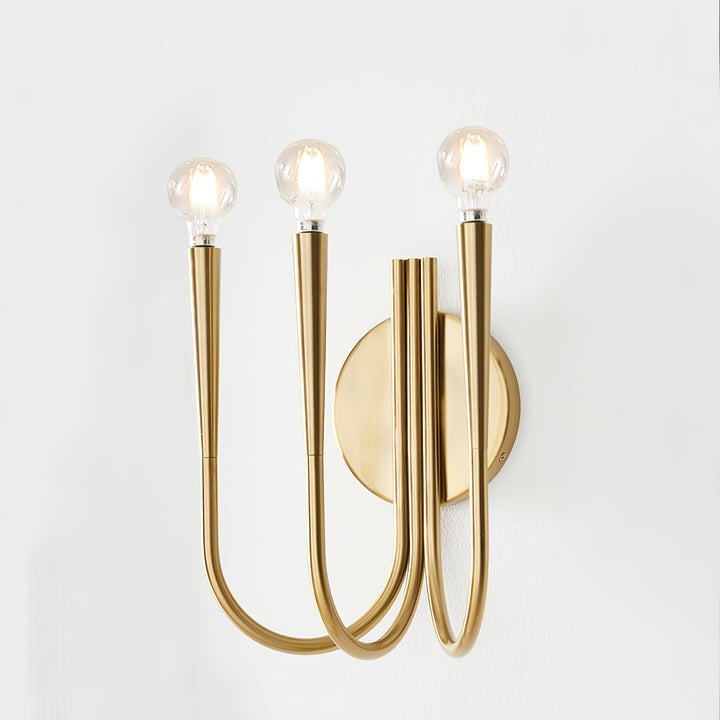 Modern Curved Arm LED Wall Sconce