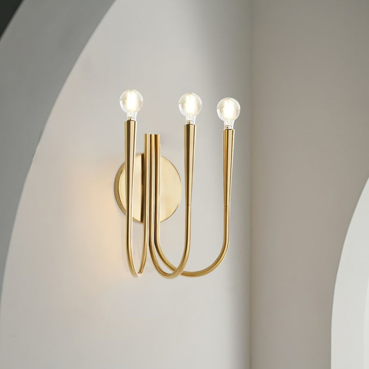 Modern Curved Arm LED Wall Sconce