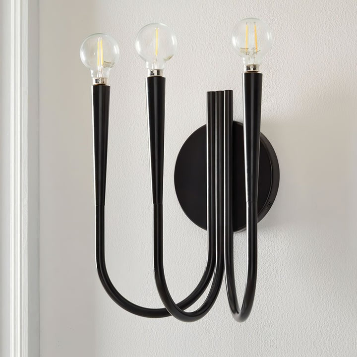 Modern Curved Arm LED Wall Sconce