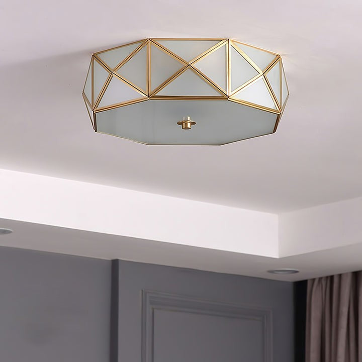Modern Geometric Flush Mount Ceiling Light