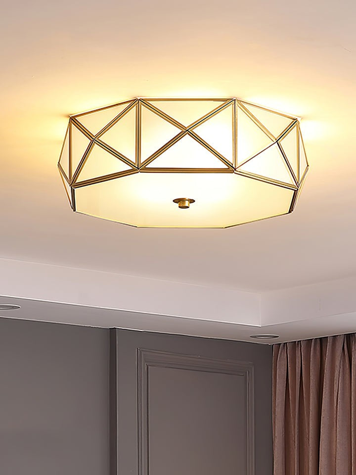 Modern Geometric Flush Mount Ceiling Light