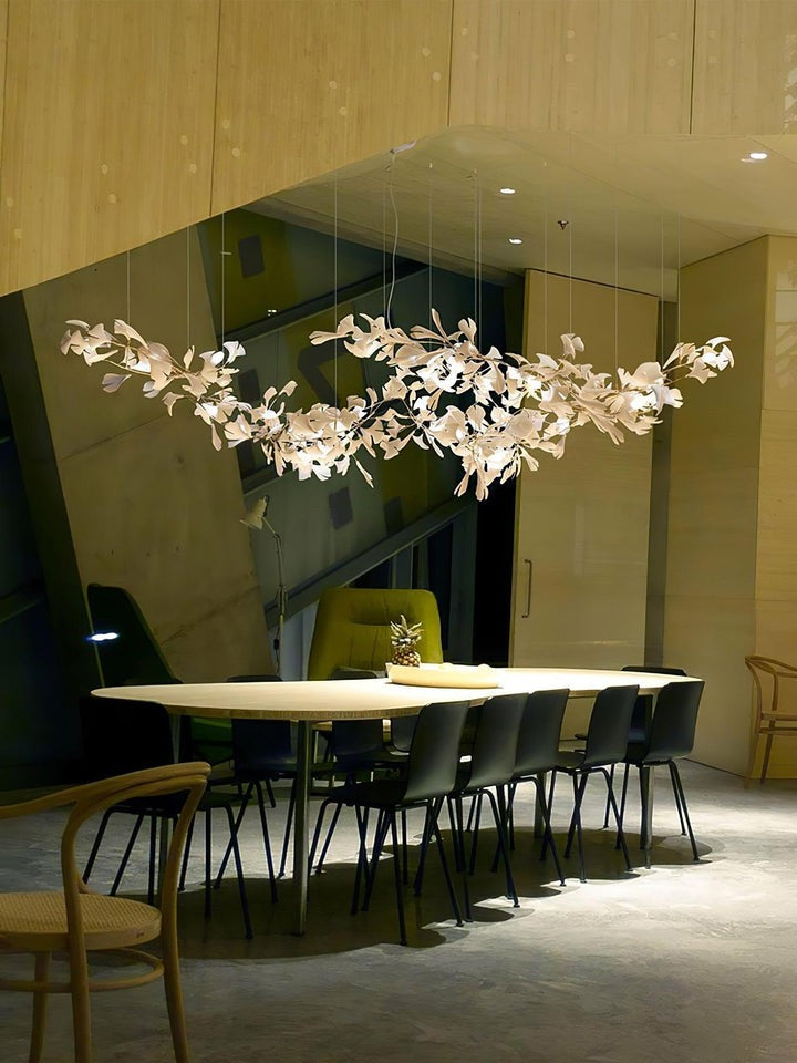Modern Gingko Leaf Multi-Arm Chandelier