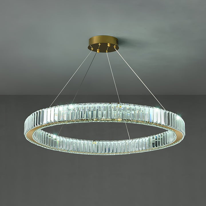 Modern Interlaced Ring LED Pendant Chandelier - Gold Finish