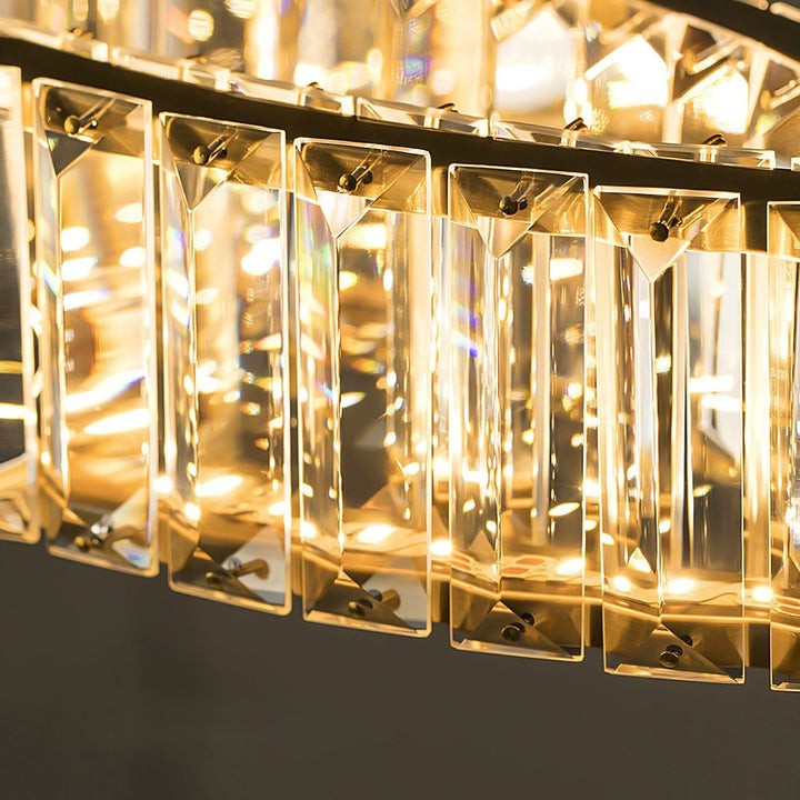 Modern Interlaced Ring LED Pendant Chandelier - Gold Finish